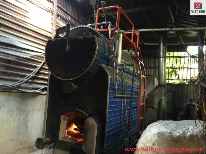 Lò hơi đốt củi 1000 kg/h Lò hơi đốt củi 1000 kg/h